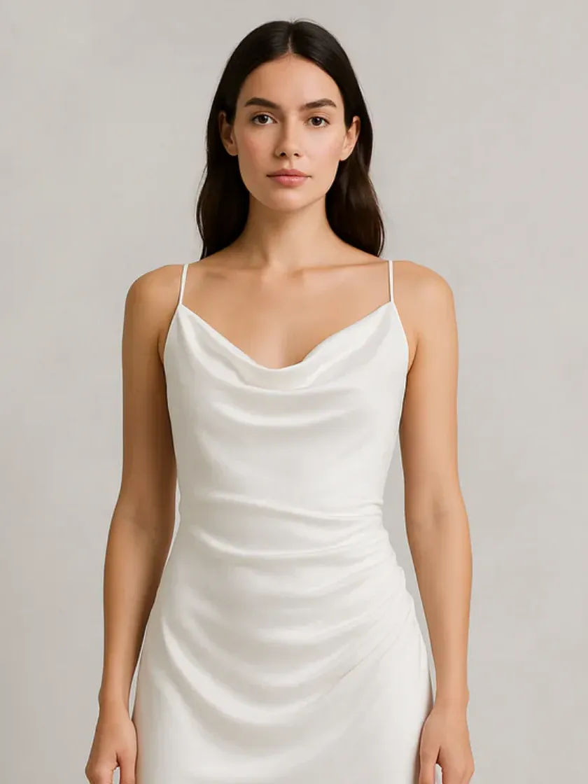 Plain Dyeable Pure Nylon Chanderi Fabric #MF108 thumb 2