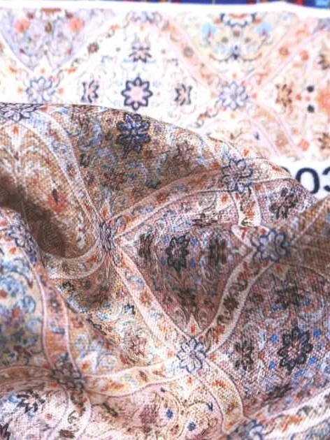 Vintage Poly Linen Print Fabric [Traditional Look] SPAO-7750-16034-Small