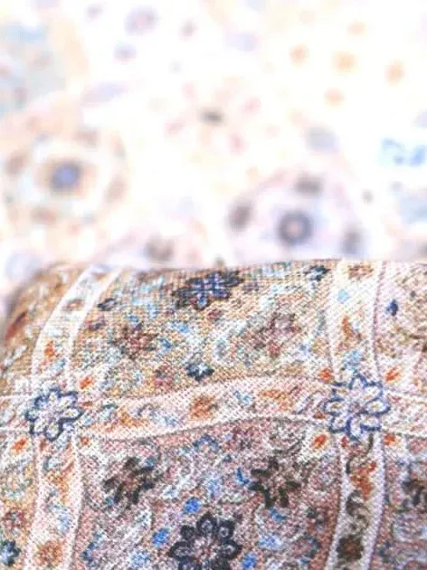 Vintage Poly Linen Print Fabric [Traditional Look] SPAO-7750-16034-Small thumb 2