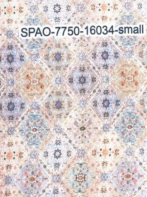 Vintage Poly Linen Print Fabric [Traditional Look] SPAO-7750-16034-Small thumb 4